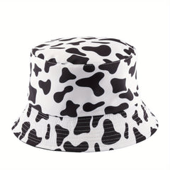 Sunflower Print Reversible Bucket Hat Lightweight Fisherman Cap