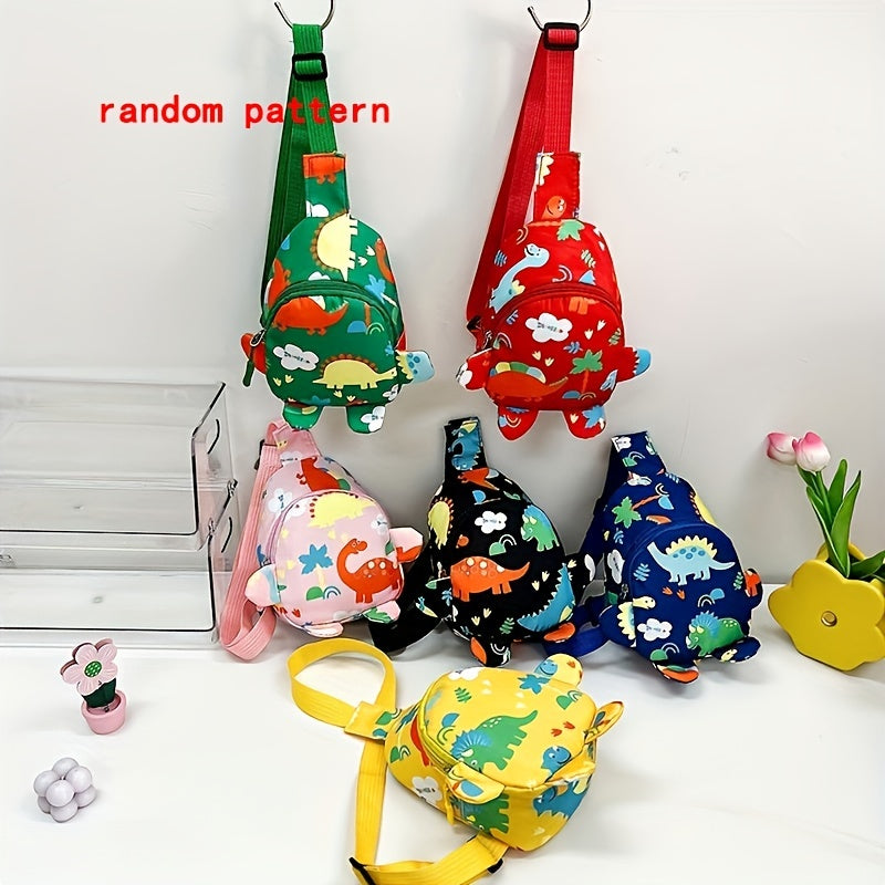 Kids Dinosaur Chest Bag Coin Purse Shoulder Bag Daypack