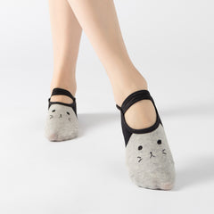 Cartoon Yoga Socks, Fun and Functional Workout Socks