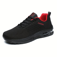 Men's Knitted Shock Absorbing Sneakers For Jogging Gym
