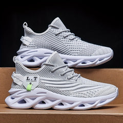 Men's Blade Lace up Sneakers Lightweight Athletic Shoes