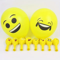 10pcs Funny Expression Cartoon Balloon 30-48cm 2.8G Decoration Toys