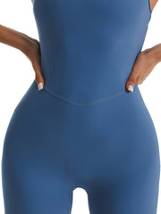 Women's High Elastic Yoga Jumpsuits Workout Sport Jumpsuits