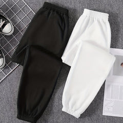 2-Pack Mixed Elastic Waist Joggers for Women's Spring & Fall Casual Wear