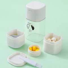 MedCare Portable Pill Cutter & Divider 5 in 1 Medicine Storage Case