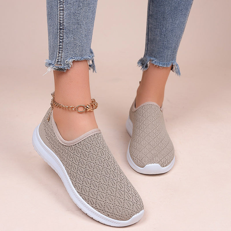 Women's Breathable Mesh Slip On Shoes - Lightweight