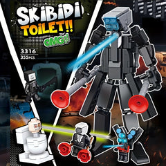 Toilet Man Monitor Building Blocks Model Toy Game Hand Puzzle Assembly Toy