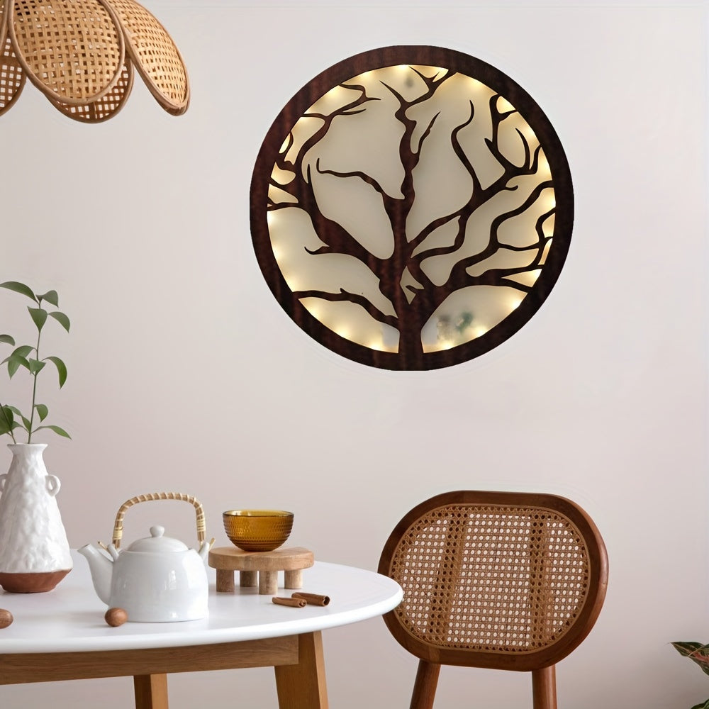 Retro Wooden LED Light Decoration Board