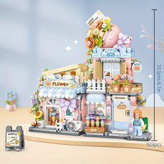 Charming Building Blocks Set: Taiyaki & Flower Shop