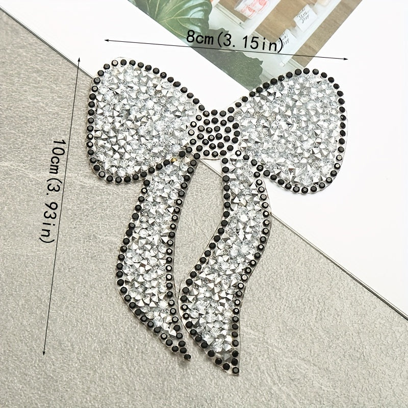 Rhinestone Bowknot Beads Ironing Drilling Hot Melt Adhesive DIY Accessories