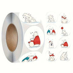 500pcs Cartoon Animal Stickers Box Seal Sticker