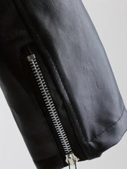 Streetwear Zip Up Lapel Neck Jacket for Fall & Winter