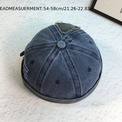 Men's Retro Melon Skin Hat Hip hop Adjustable Beanie