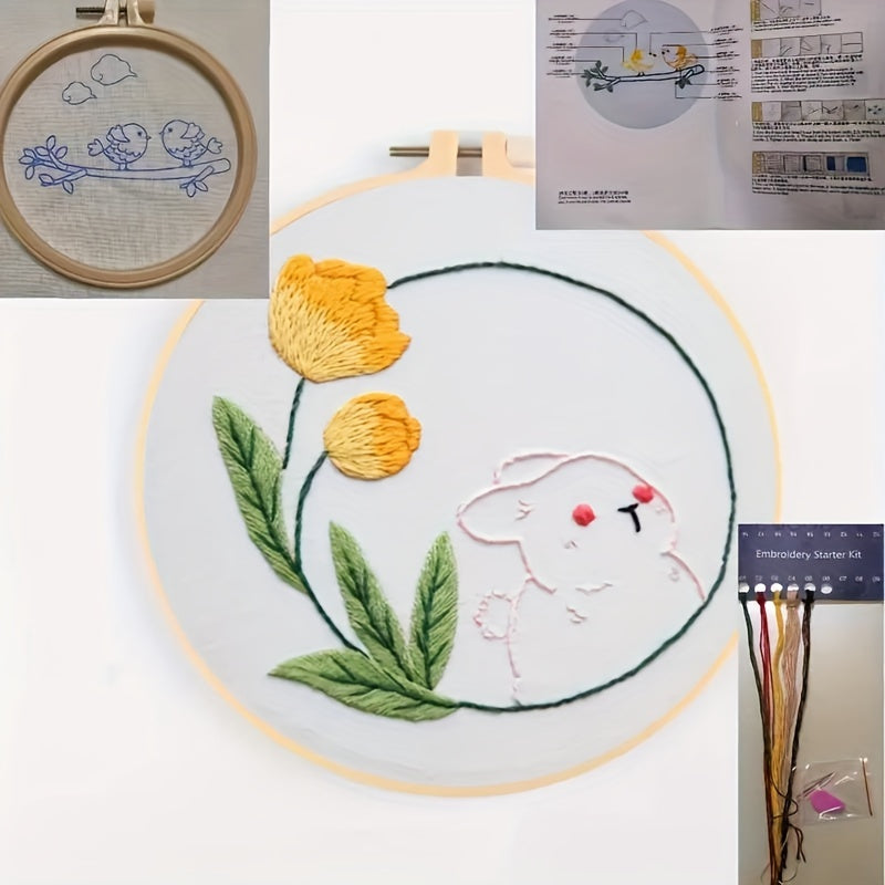 3D Embroidery Kit Animals DIY Cross Stitch Set