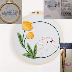 3D Embroidery Kit Animals DIY Cross Stitch Set