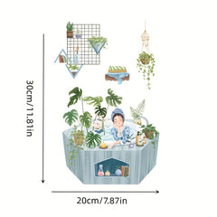 Waterproof Home Decor Toilet Sticker - Removable PVC Sticker