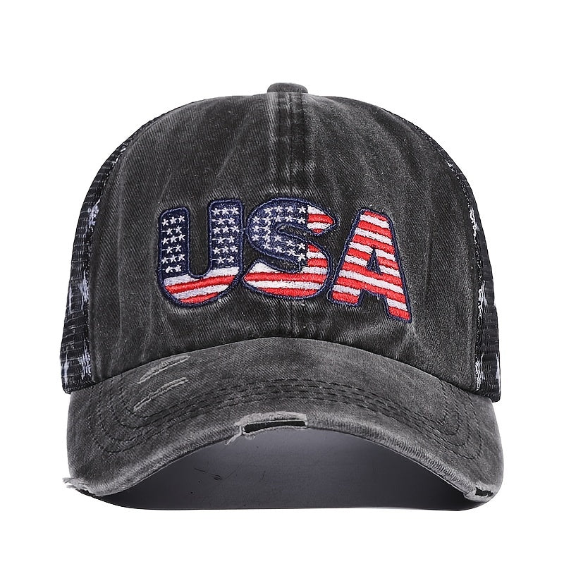 Embroidered Baseball Cap Peaked Cap Breathable Mesh Cap
