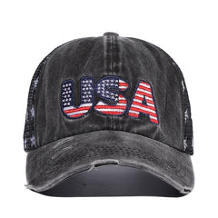 Embroidered Baseball Cap Peaked Cap Breathable Mesh Cap