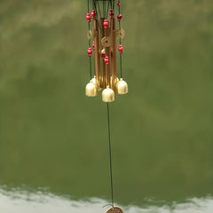 Solid Wood Bronze Wind Chimes Rust-proof Outdoor Decoration
