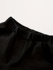 Cotton Thermal Trousers for Baby Boys Spring Autumn Elastic Waistband Pants
