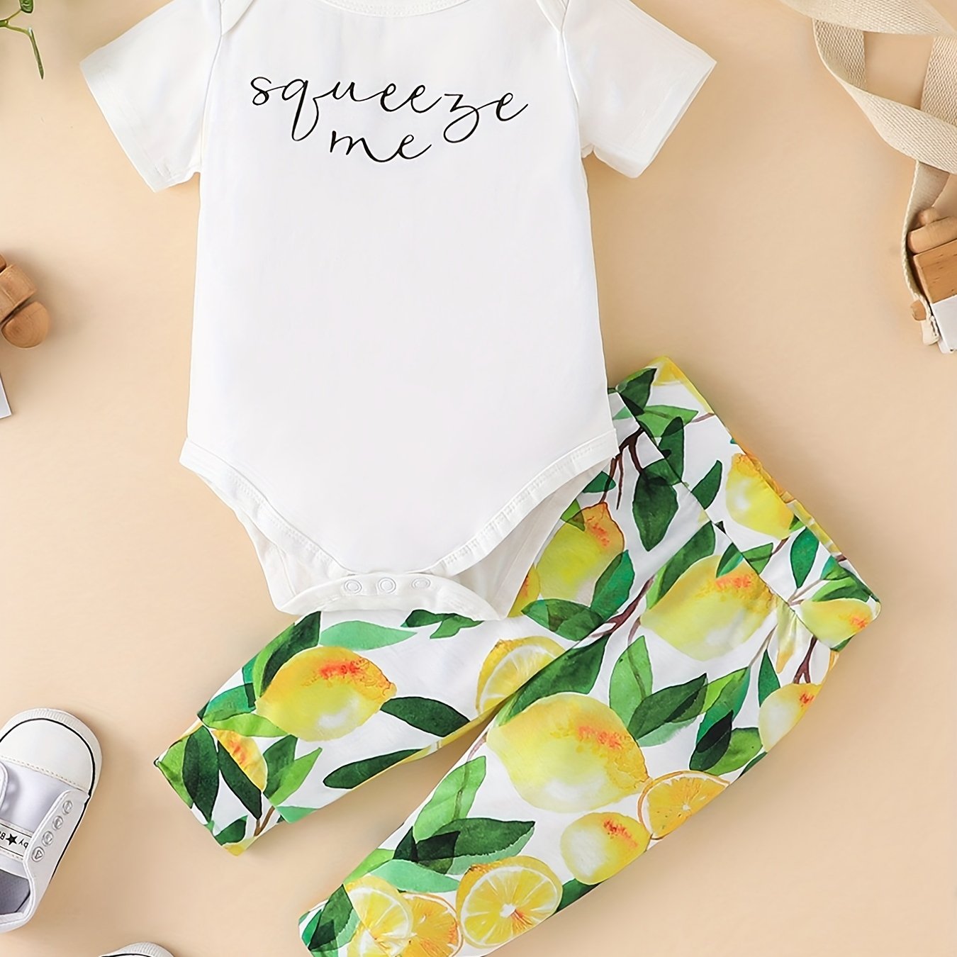 Baby Boys Letter Romper Trousers Set Infant Summer Clothes