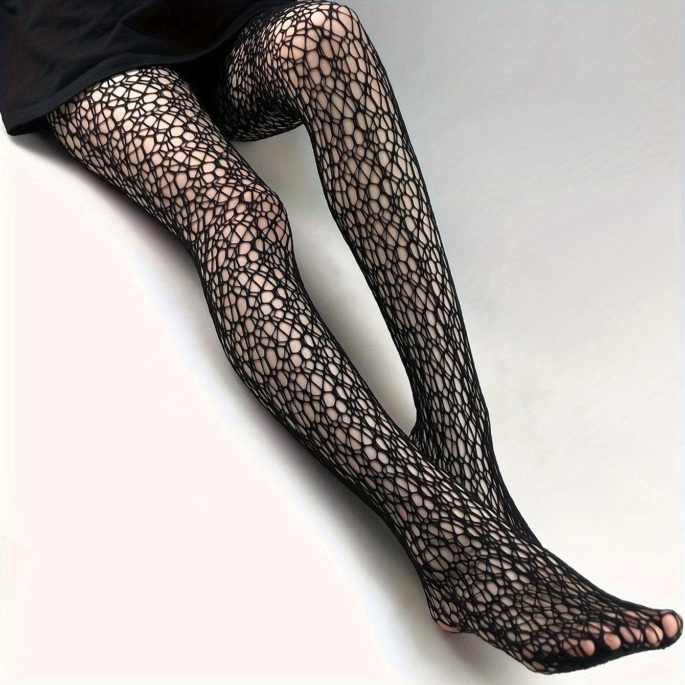 Fishnet Tights Hollow Out High Waist Mesh Pantyhose Women's Stockings