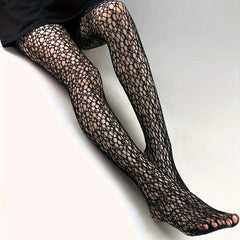 Fishnet Tights Hollow Out High Waist Mesh Pantyhose Women's Stockings