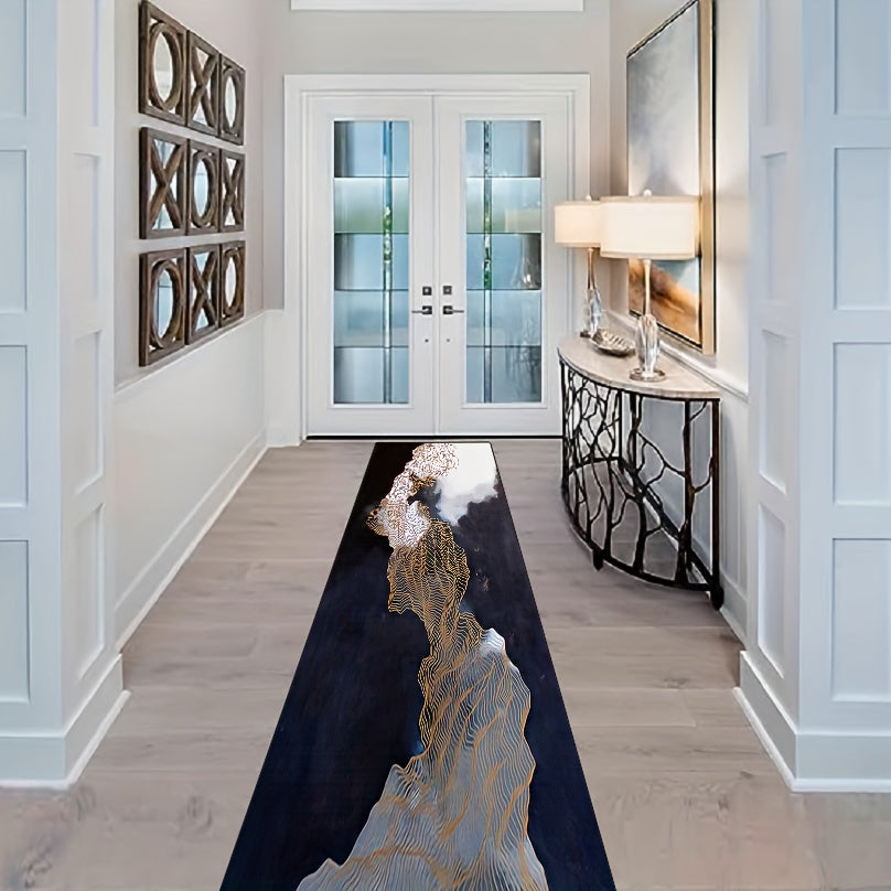 Minimalist Abstract Runner Rug Soft Hallway Mat Anti-fouling Kitchen Carpet