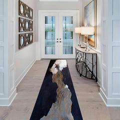 Minimalist Abstract Runner Rug Soft Hallway Mat Anti-fouling Kitchen Carpet
