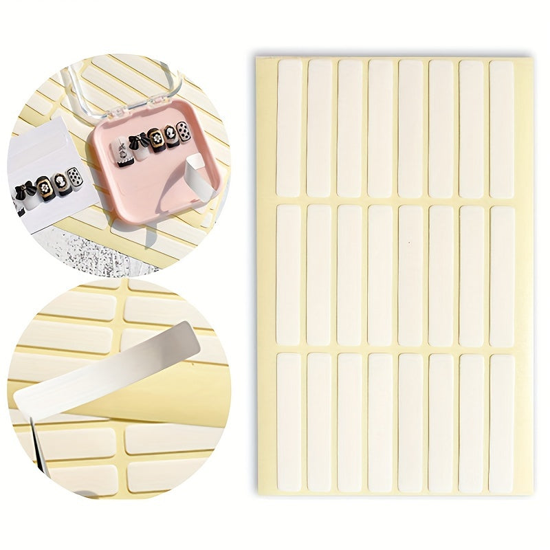 Double Sided Adhesive Nail Stickers Tape - 24 Stickers Set