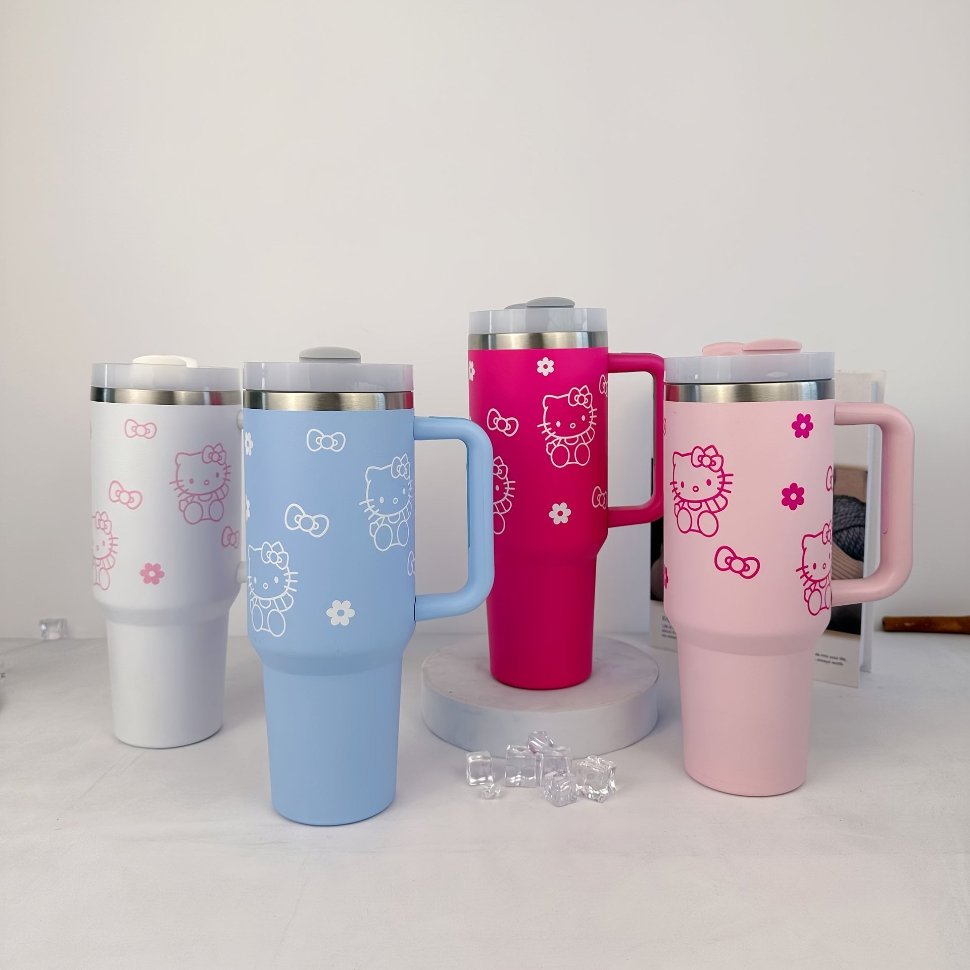HelloKitty 40oz Stainless Steel Insulated Water Cup Coffee Mug