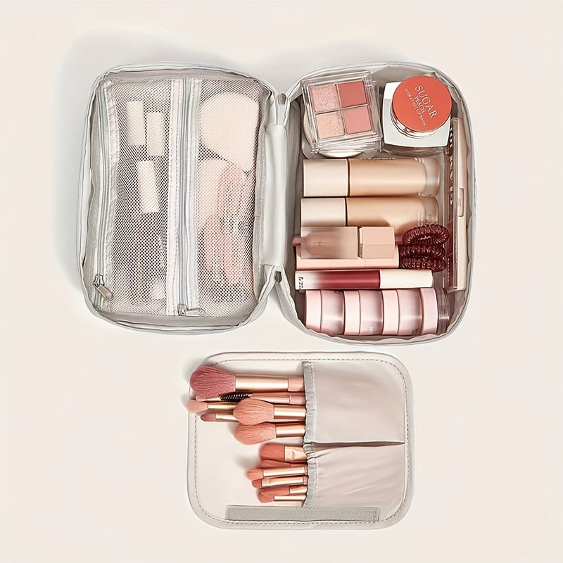 Portable Makeup Bag with Handle for Travel Toiletries Makeup Supplies