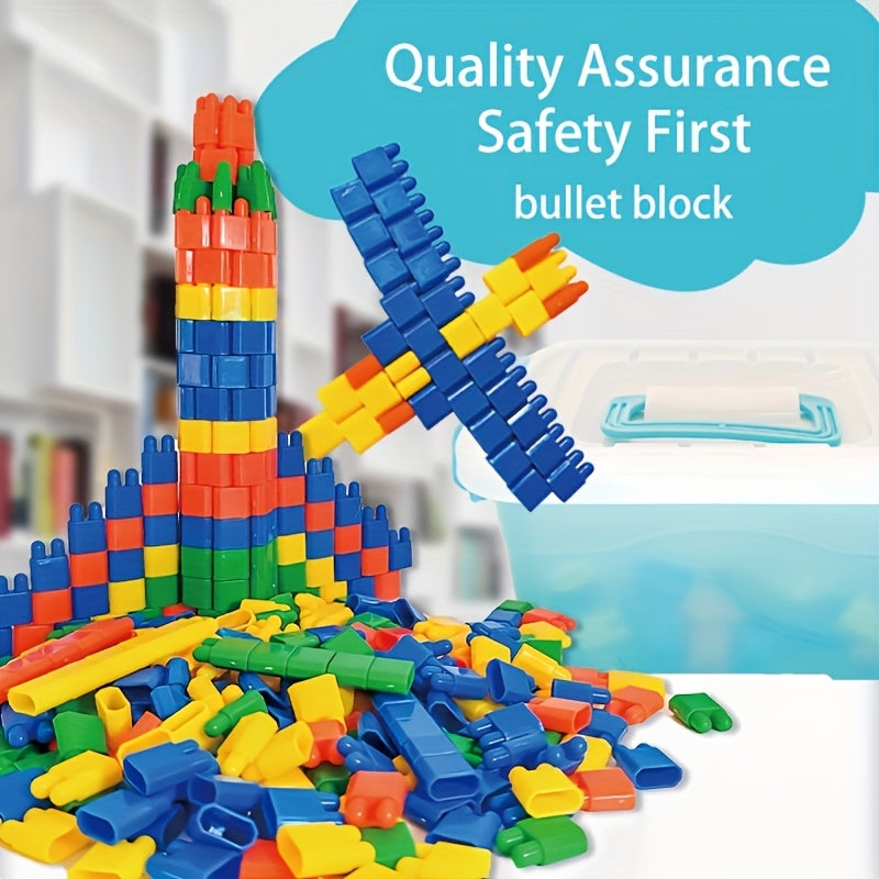 100pcs DIY Rocket Blocks Educational Toys for Boys Girls