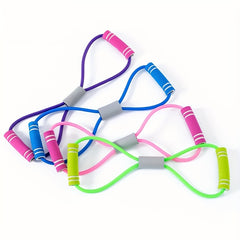 8 Shaped Resistance Tension Rope Yoga Pilates Stretching Chest Expander