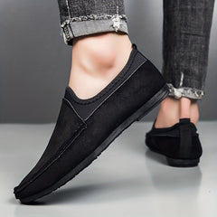 Men's Suede Loafer Shoes Comfy Slip On Moccasin Shoes