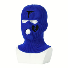3 Hole Knitted Balaclava Full Face Cover Ski Mask For Men Women