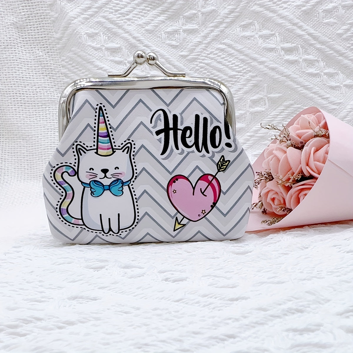 Cat Pattern Coin Purse Bag Birthday Gift