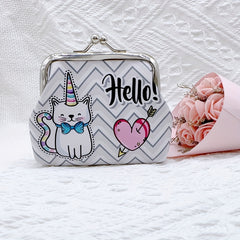 Cat Pattern Coin Purse Bag Birthday Gift
