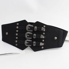 Women's Western Corset Belt Elastic Waist Belts for Dresses