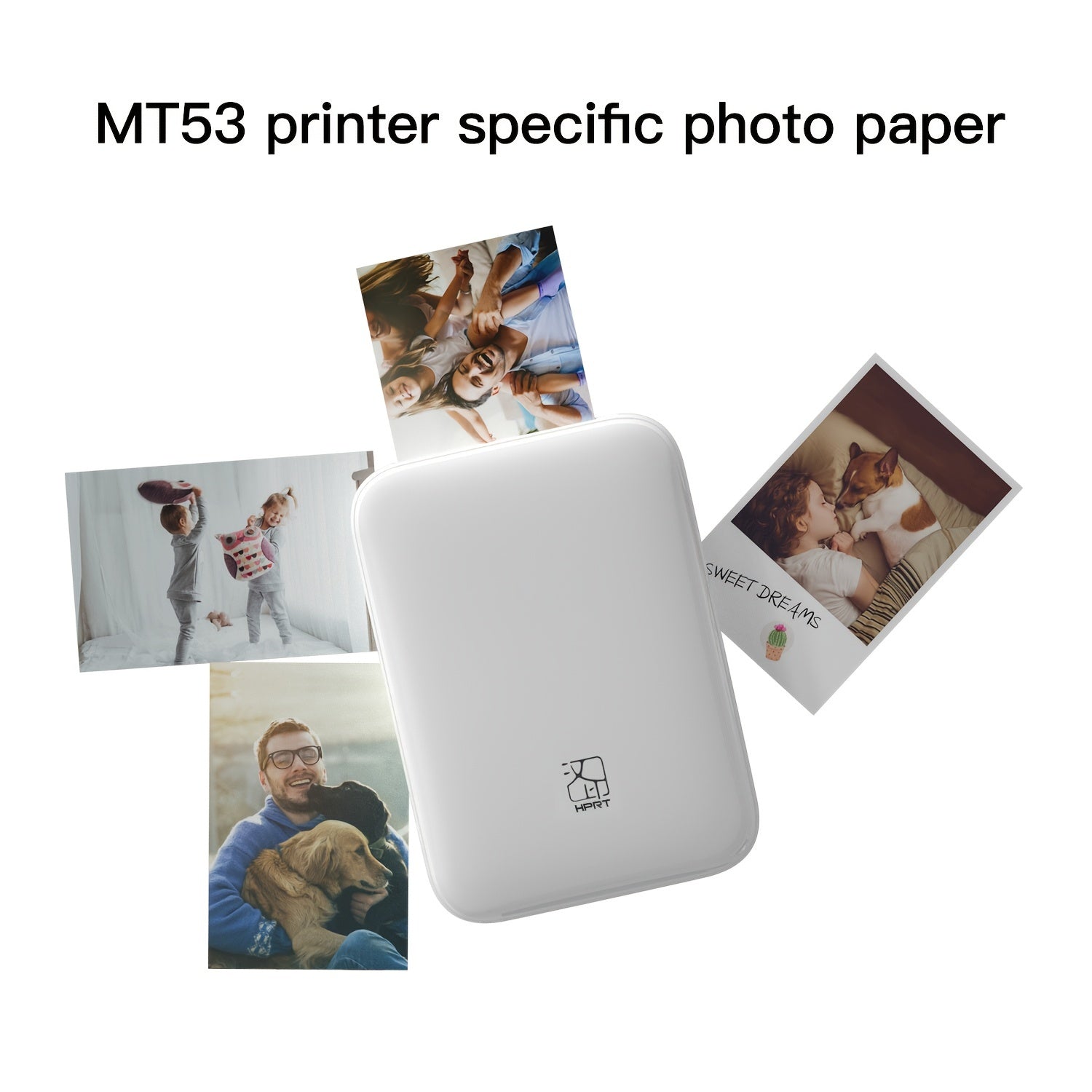 MT53 Printer Photo Paper Adhesive Backing 20-50 Sheets