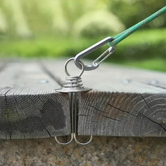 2pcs Stainless Steel Camping Deck Nails Tent Pegs