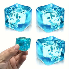 Slow Rebound Maltose Sensory Toy Frosted Snowflake & Ice Crystal TPR Squishy Han