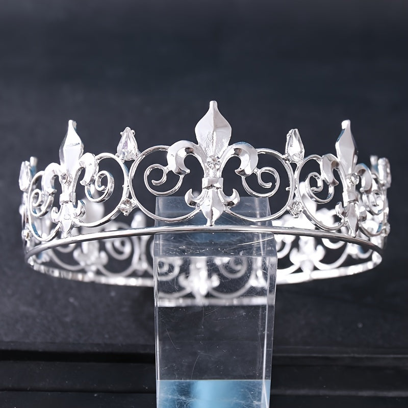 Vintage Golden Crystal Wedding Tiara Bridal Crown