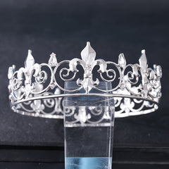 Vintage Golden Crystal Wedding Tiara Bridal Crown