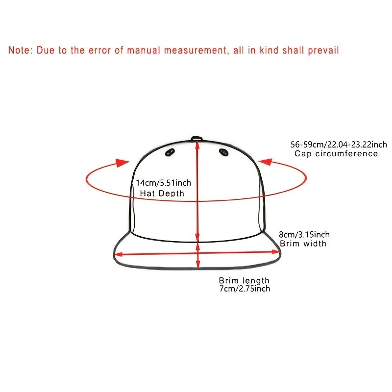 Men's Stylish Casual Hip Hop Flat Brim Hat