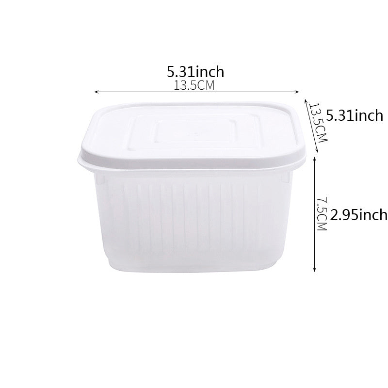 Fruit Container Camping Picnic Storage Box Drainer
