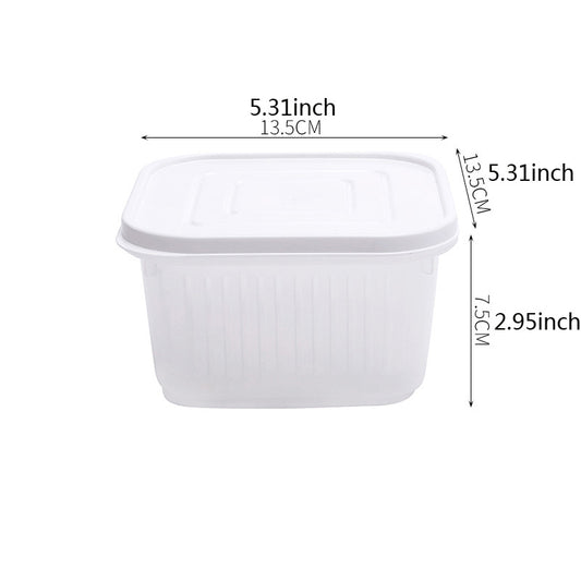 Fruit Container Camping Picnic Storage Box Drainer