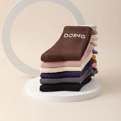 4 Pairs Non Slip Skid Socks Anti Slip Grip Socks For Women Pilate Barre Workout