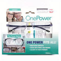 1pc Men's Multifocal Glasses Unisex High Auto Adjusting Rimless Glasses