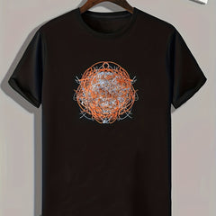 Graffiti Print Men's Graphic T-shirt Casual Comfy Tees For Summer